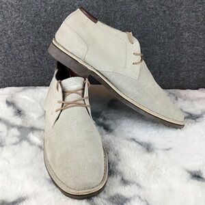 Kenneth Cole Men's Beige Leather Lace-up  Shoes Size 11.5